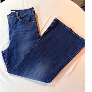 Levis Ribcage Bell High Rise Flare Jeans Womens 32 Medium Wash Tall Girl Basic